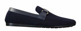 Fiorello HD0112-03 - Mocassins masculinos clássicos, elegantes e casuais, com design italiano icônico nas cores preto e azul marinho.