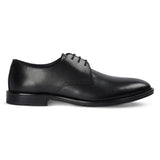 Henley - Sapatos Derby Clássicos Masculinos Pretos de Bico Liso