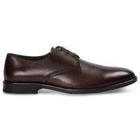 Henley - Sapatos Derby Clássicos Masculinos Marrons de Bico Liso