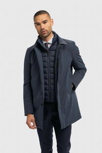 Heston - Sobretudo acolchoado leve e casual masculino