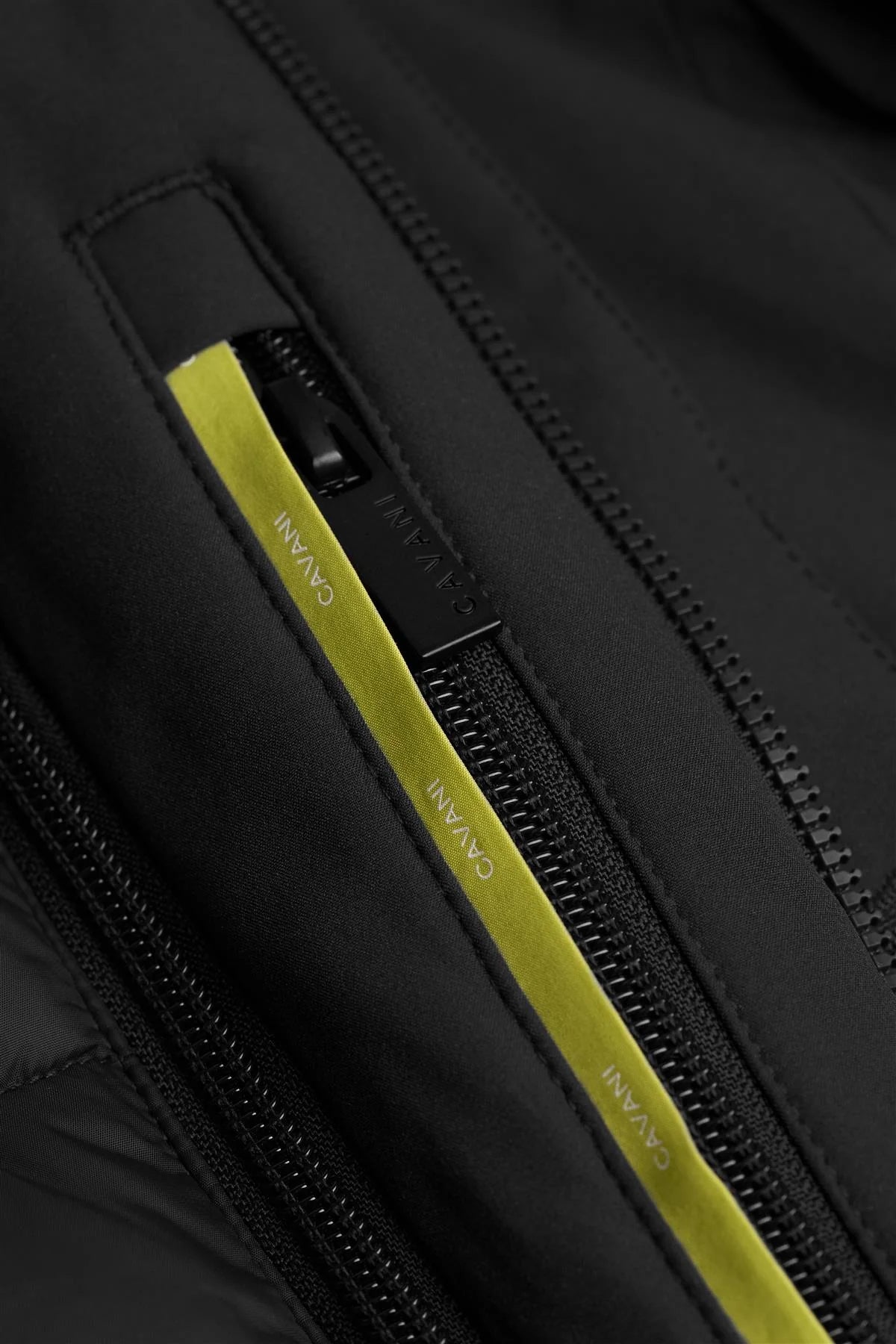 Heston - Sobretudo preto acolchoado casual leve para homem