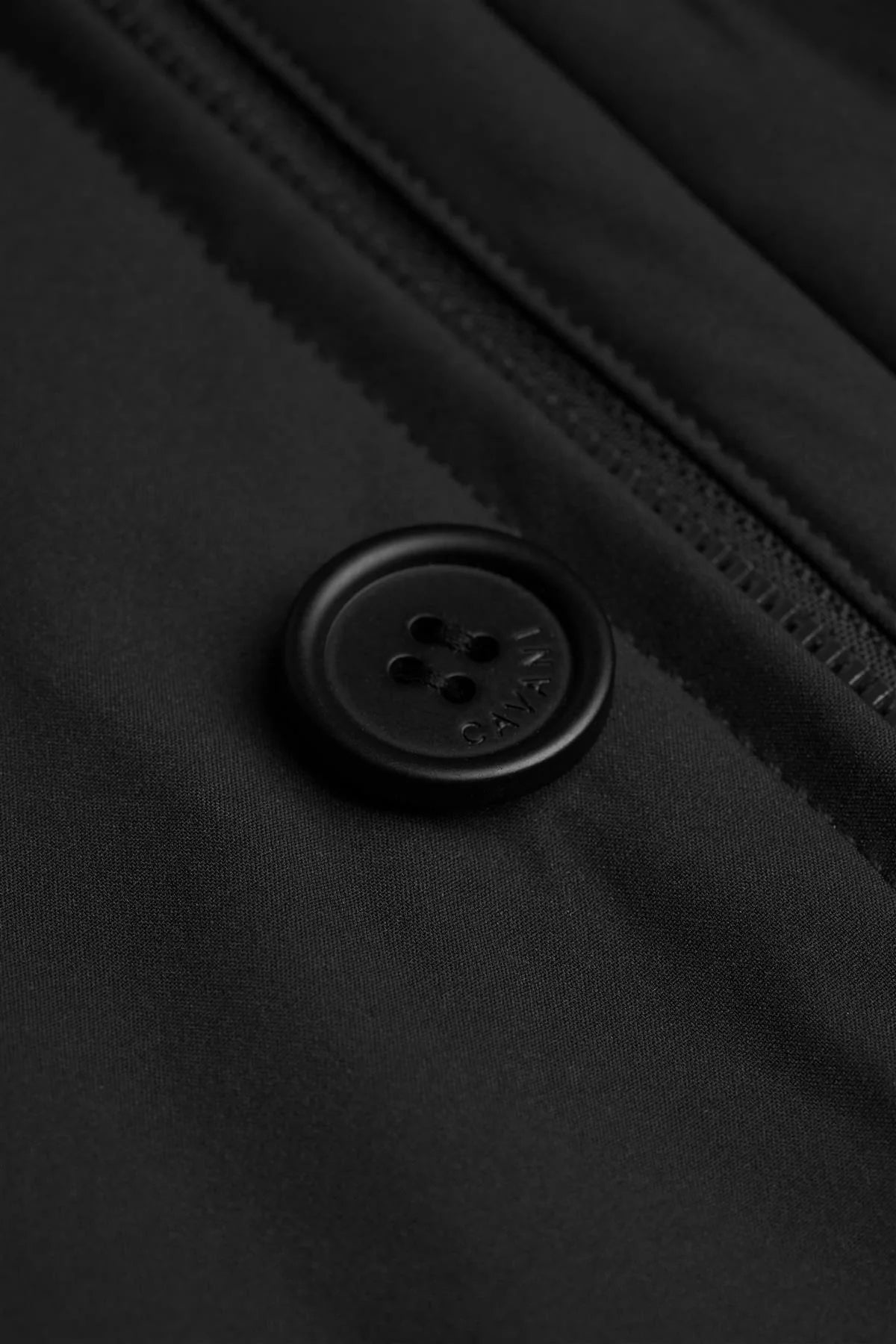 Heston - Sobretudo preto acolchoado casual leve para homem