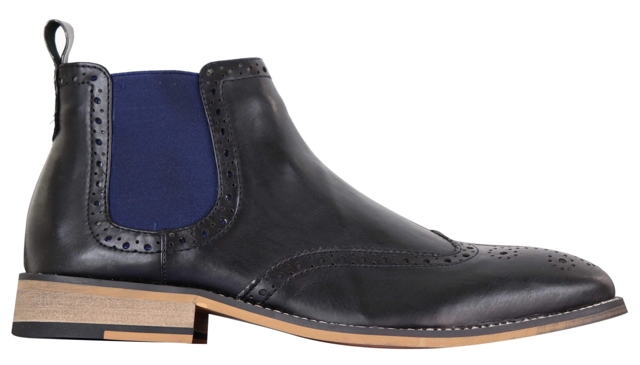Botas Chelsea masculinas pretas ou marrons sem cadarço - Cavani Hound