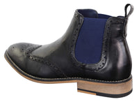 Botas Chelsea masculinas pretas ou marrons sem cadarço - Cavani Hound