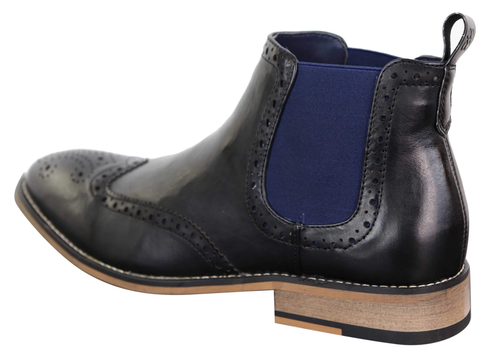 Botas Chelsea masculinas pretas ou marrons sem cadarço - Cavani Hound