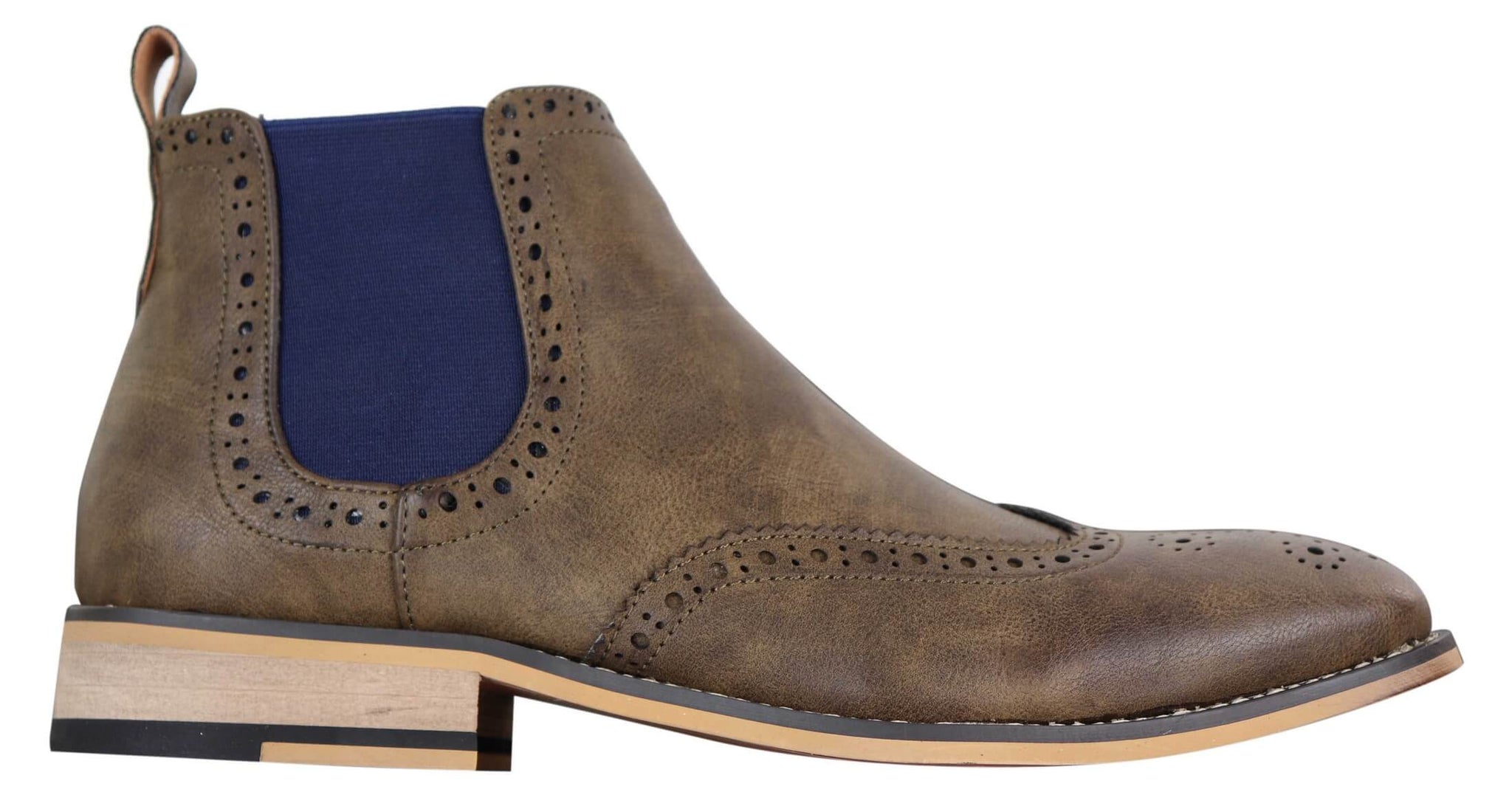 Botas Chelsea masculinas pretas ou marrons sem cadarço - Cavani Hound