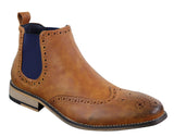 Botas Chelsea masculinas pretas ou marrons sem cadarço - Cavani Hound