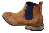 Botas Chelsea masculinas pretas ou marrons sem cadarço - Cavani Hound