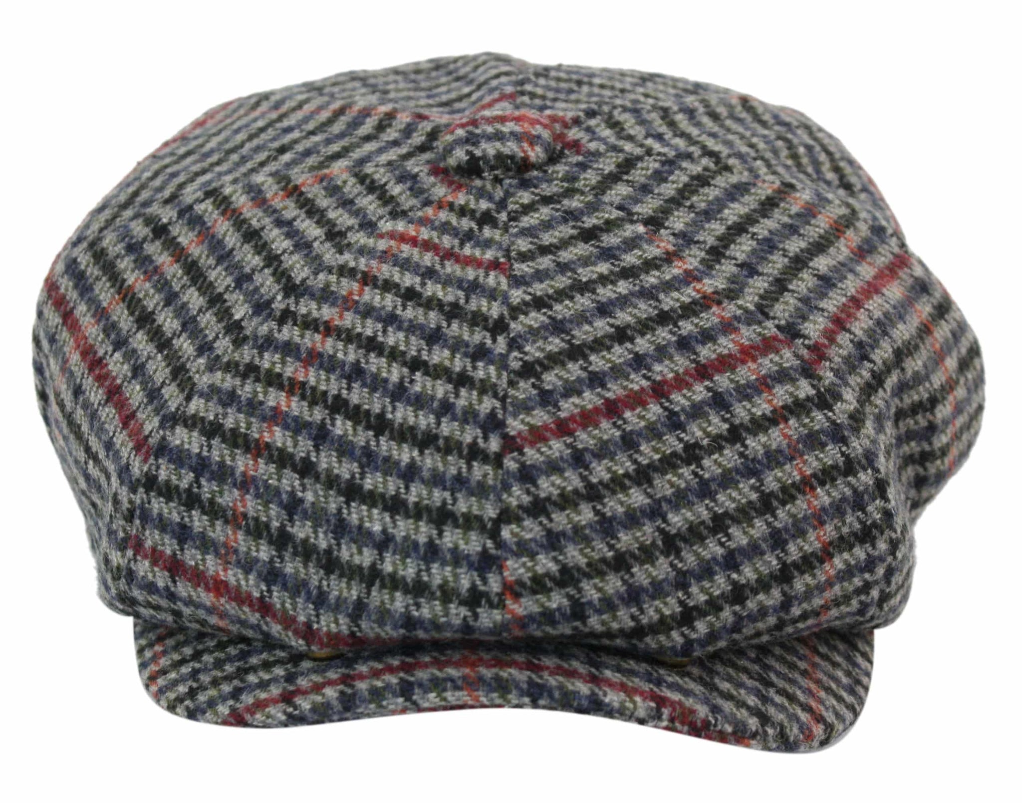 Boina masculina clássica xadrez estilo jornaleiro