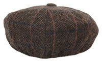 Chapéu masculino vintage de tweed estilo Peaky Blinders