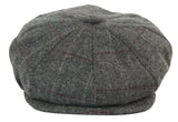 Chapéu masculino vintage de tweed estilo Peaky Blinders
