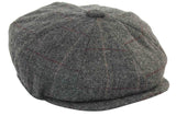 Chapéu masculino vintage de tweed estilo Peaky Blinders