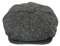 Chapéu masculino vintage de tweed estilo Peaky Blinders