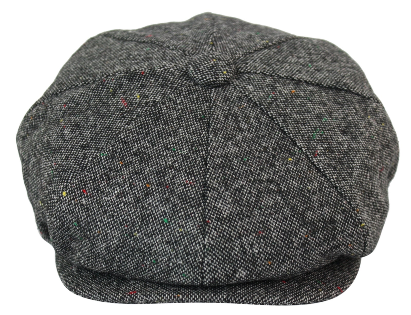 Chapéu masculino vintage de tweed estilo Peaky Blinders