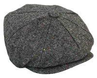Chapéu masculino vintage de tweed estilo Peaky Blinders