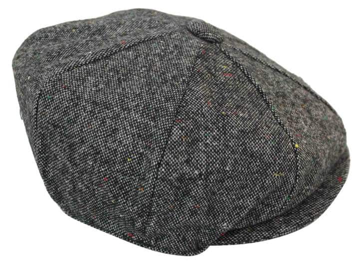 Chapéu masculino vintage de tweed estilo Peaky Blinders