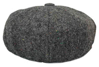 Chapéu masculino vintage de tweed estilo Peaky Blinders