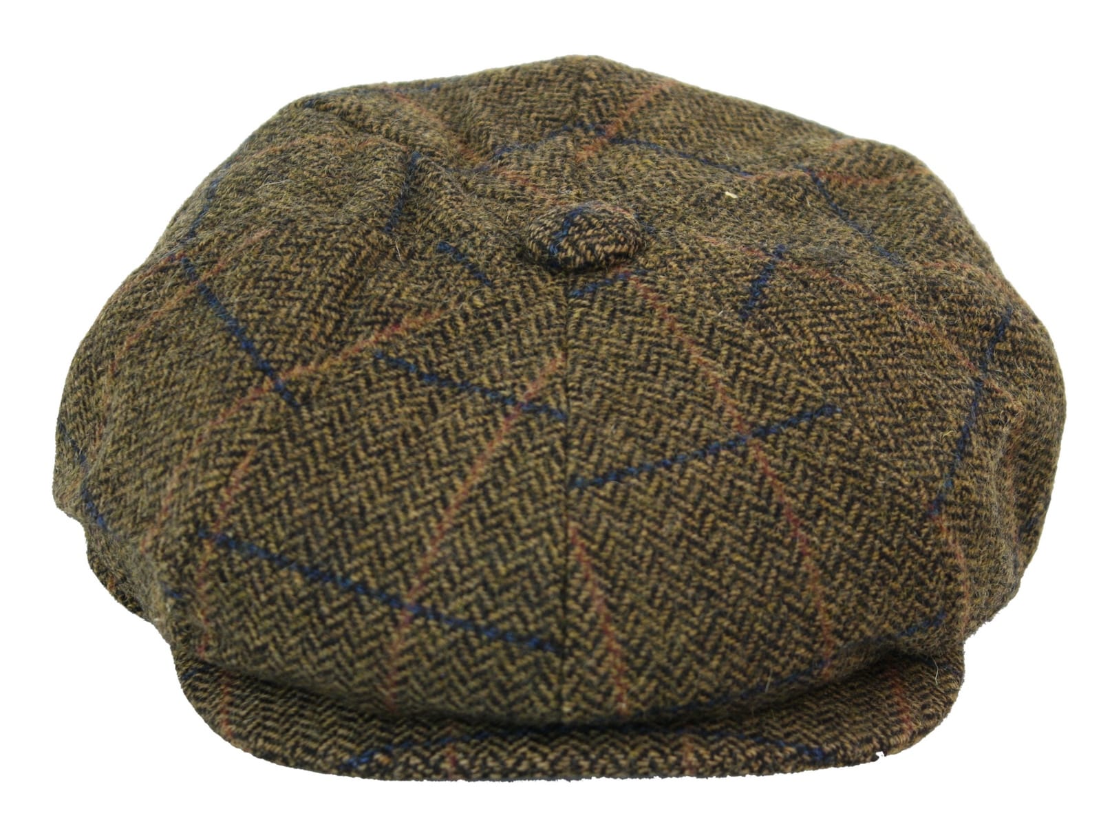 Chapéu masculino vintage de tweed estilo Peaky Blinders