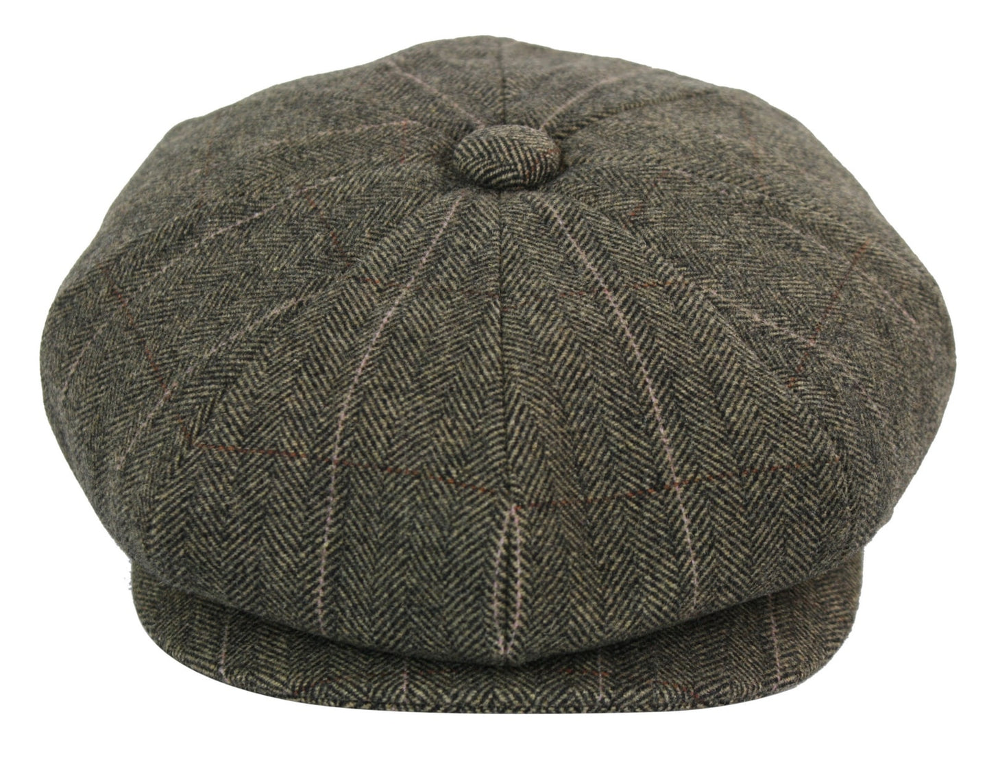 Boné Peaky Blinders masculino em tweed xadrez