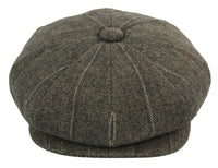 Boné Peaky Blinders masculino em tweed xadrez