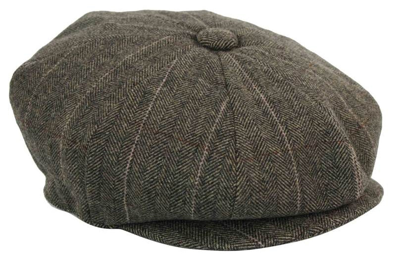Boné Peaky Blinders masculino em tweed xadrez
