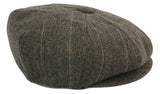 Boné Peaky Blinders masculino em tweed xadrez