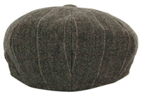 Boné Peaky Blinders masculino em tweed xadrez