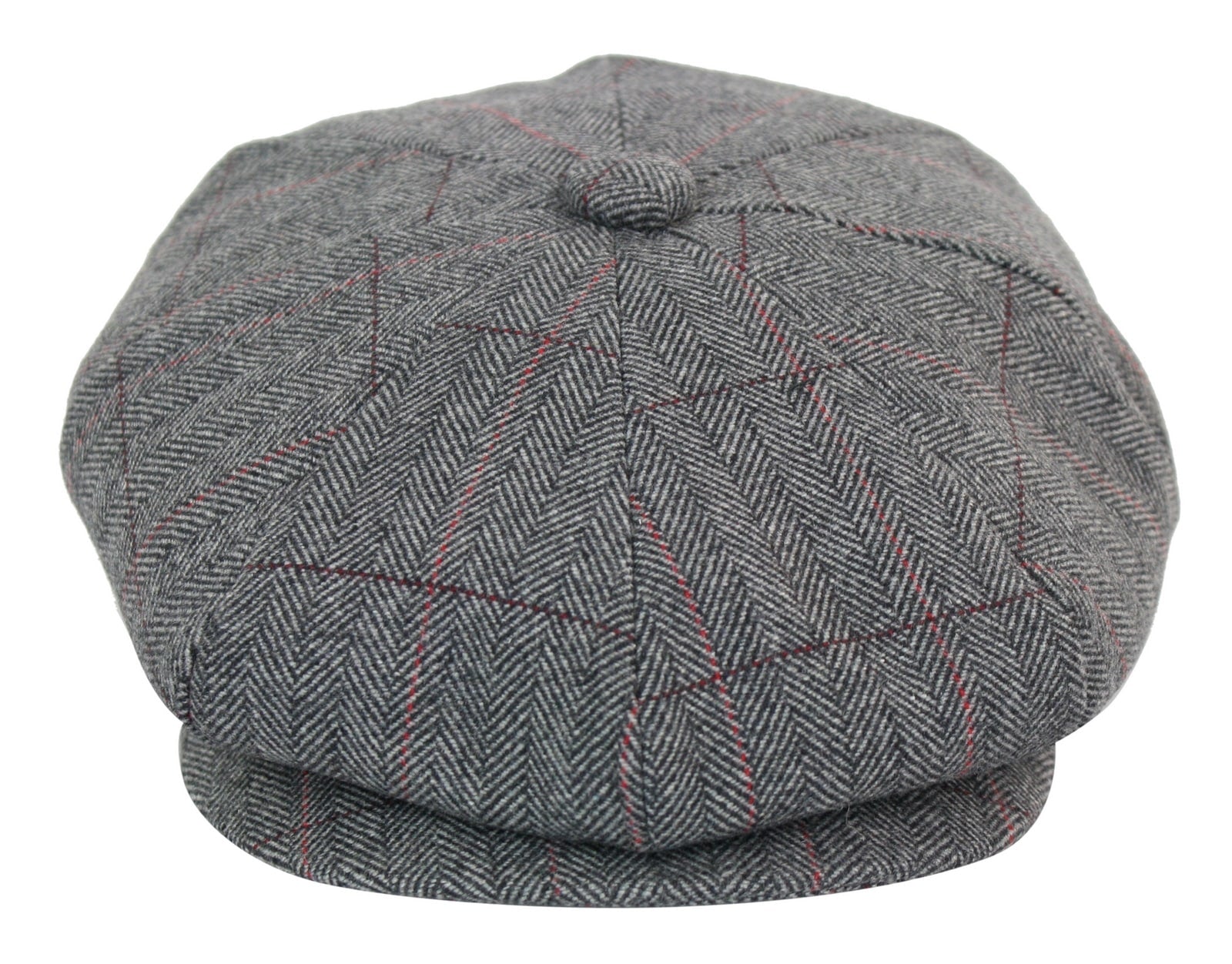 Boné Peaky Blinders masculino em tweed xadrez