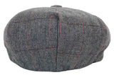 Boné Peaky Blinders masculino em tweed xadrez
