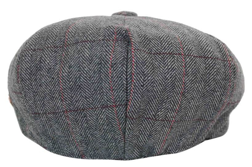 Boné Peaky Blinders masculino em tweed xadrez