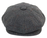 Boné Peaky Blinders masculino em tweed xadrez