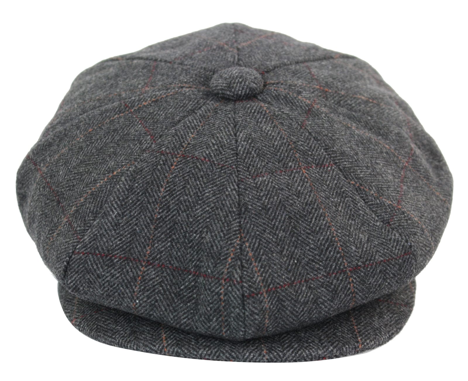 Boné Peaky Blinders masculino em tweed xadrez