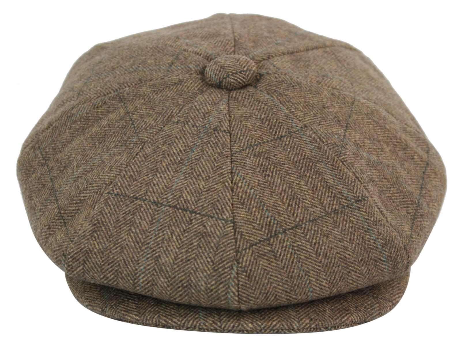 Boné Peaky Blinders masculino em tweed xadrez