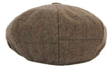 Boné Peaky Blinders masculino em tweed xadrez