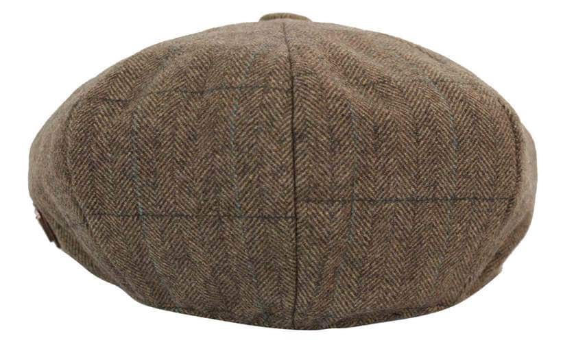 Boné Peaky Blinders masculino em tweed xadrez