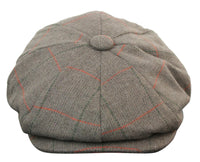 Boné Peaky Blinders masculino em tweed xadrez