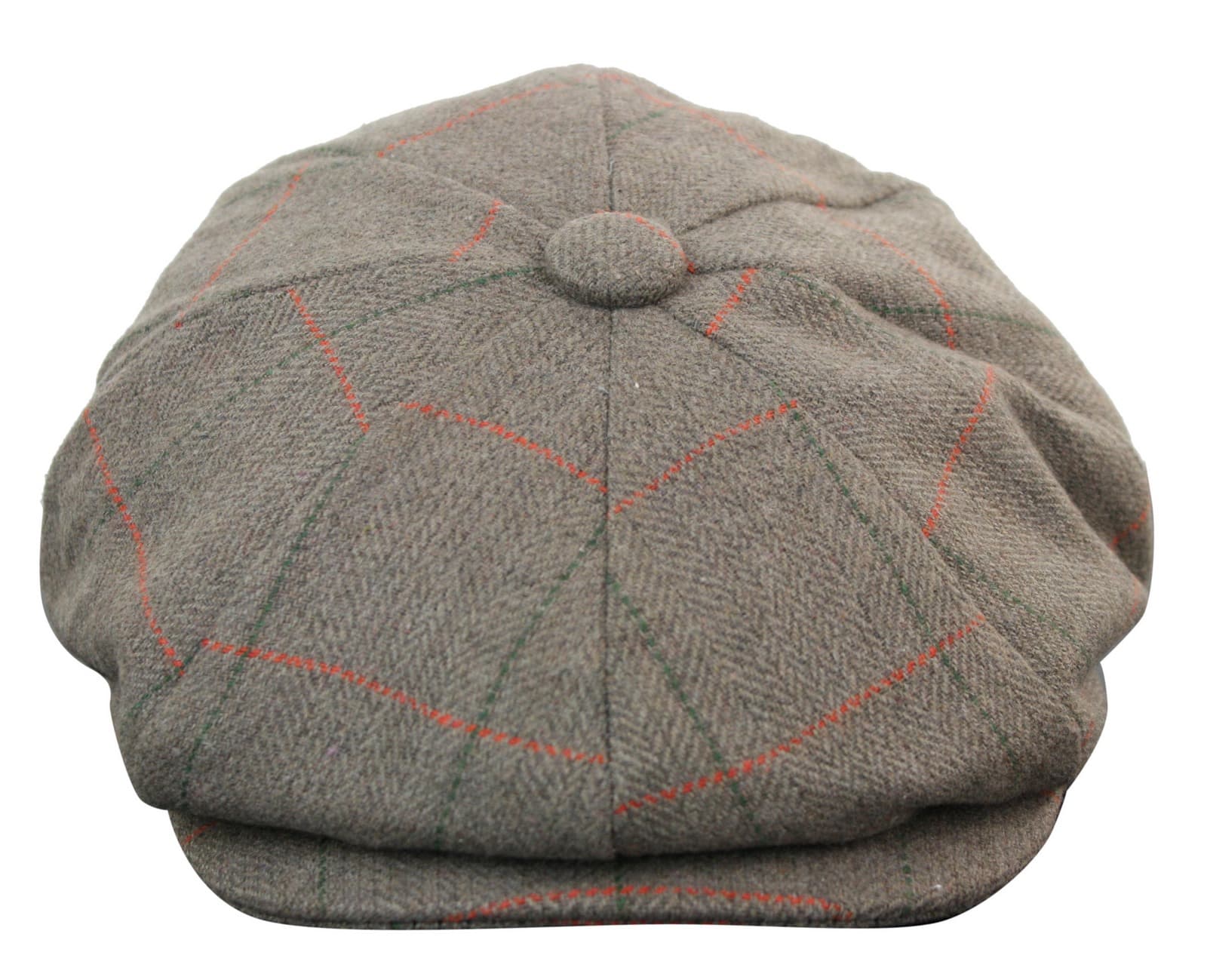 Boné Peaky Blinders masculino em tweed xadrez