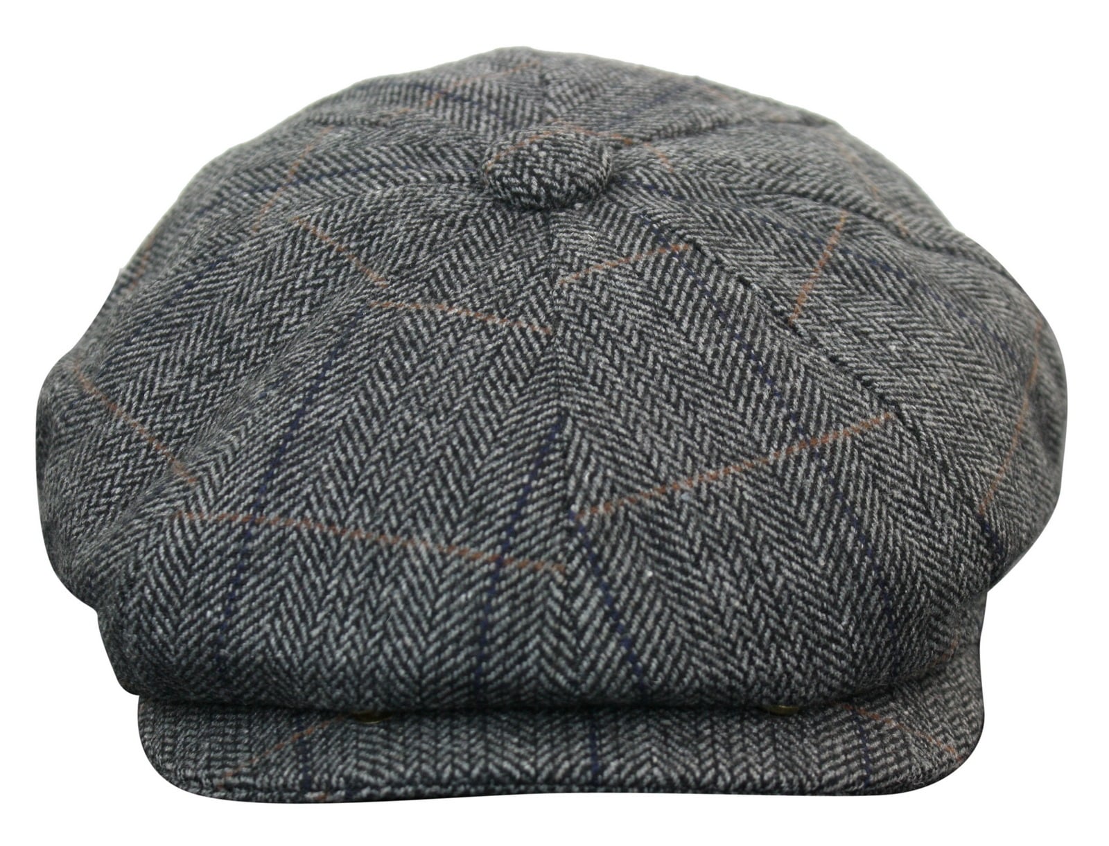 Boné Peaky Blinders masculino em tweed xadrez