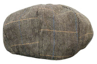 Boné Peaky Blinders masculino em tweed xadrez