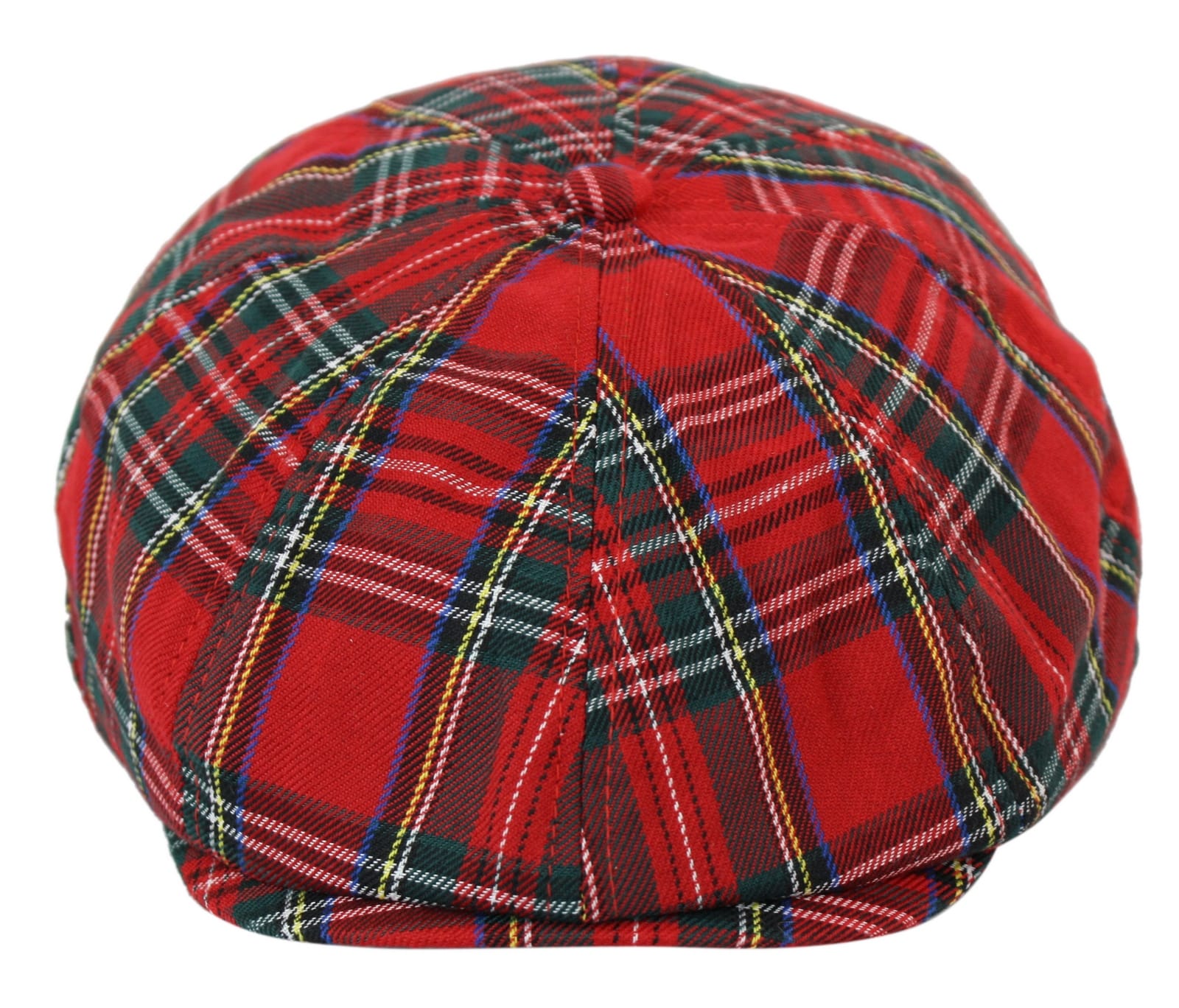 Boina masculina de tweed com 8 painéis