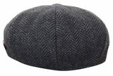 HT6316 - Chapéu Peaky Blinders masculino em tweed espinha de peixe