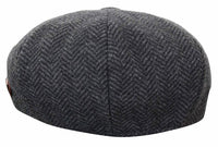 HT6316 - Chapéu Peaky Blinders masculino em tweed espinha de peixe