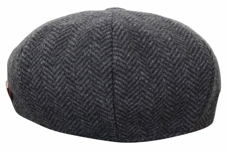 HT6316 - Chapéu Peaky Blinders masculino em tweed espinha de peixe