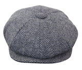 HT6316 - Chapéu Peaky Blinders masculino em tweed espinha de peixe