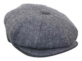 HT6316 - Chapéu Peaky Blinders masculino em tweed espinha de peixe