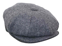 HT6316 - Chapéu Peaky Blinders masculino em tweed espinha de peixe