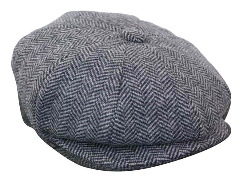 HT6316 - Chapéu Peaky Blinders masculino em tweed espinha de peixe