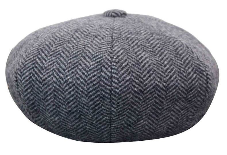 HT6316 - Chapéu Peaky Blinders masculino em tweed espinha de peixe