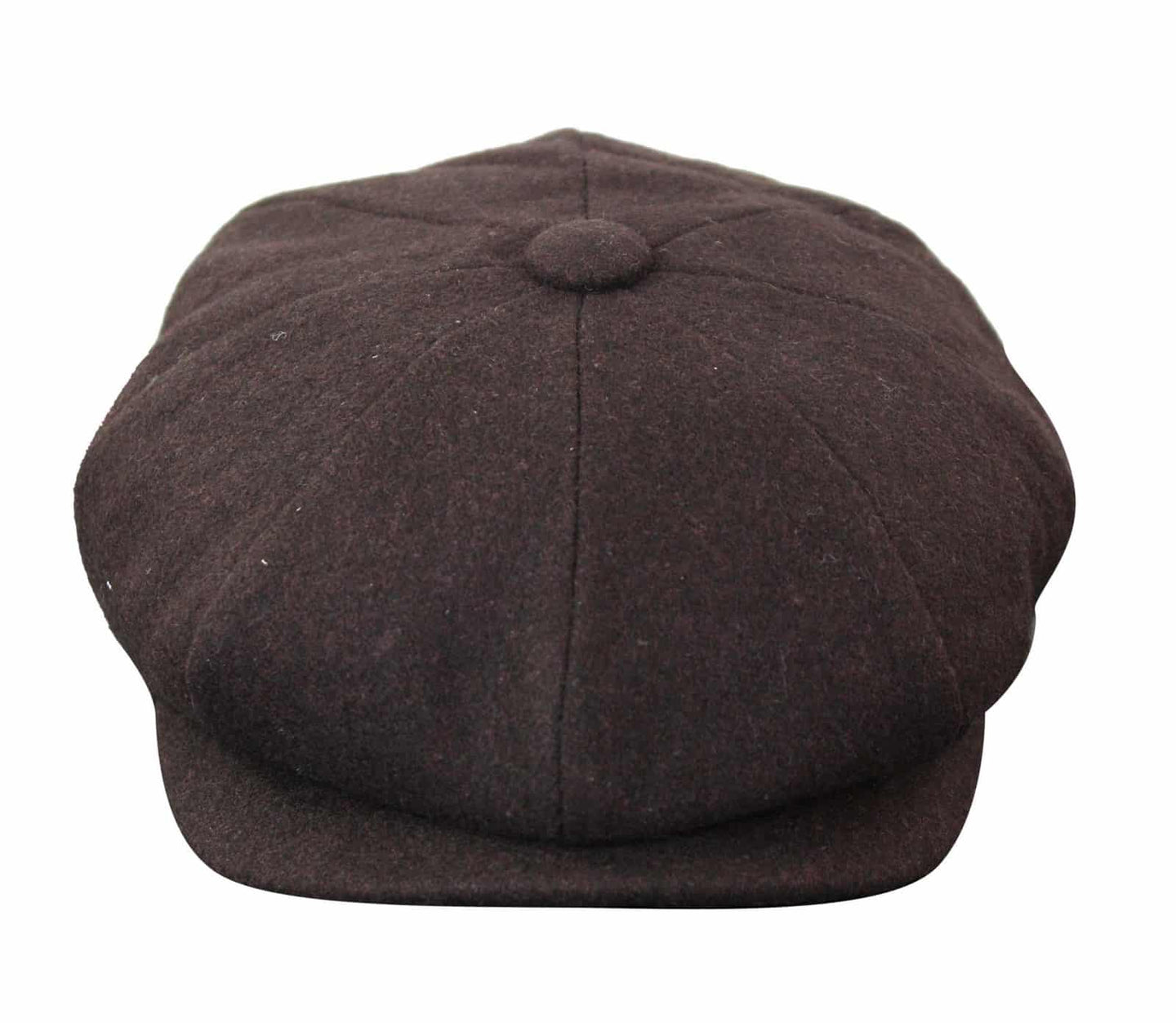 HT6363 - Boné masculino vintage de tweed estilo Peaky Blinders - Marrom/Vinho