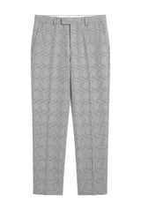 Calças masculinas xadrez cinza Hugo